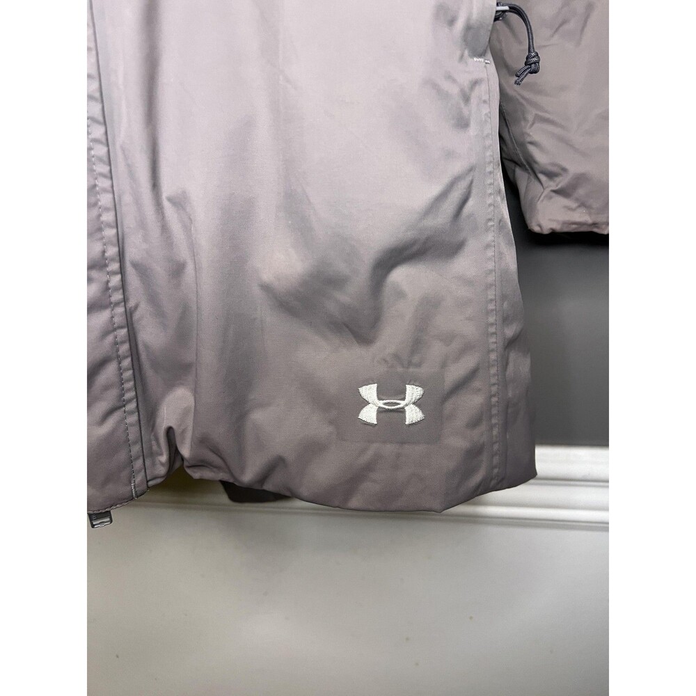 Under Armour Coat Womens Small Gray Hooded Parka Storm3 ColdGear Infrared - Picture 3 of 16